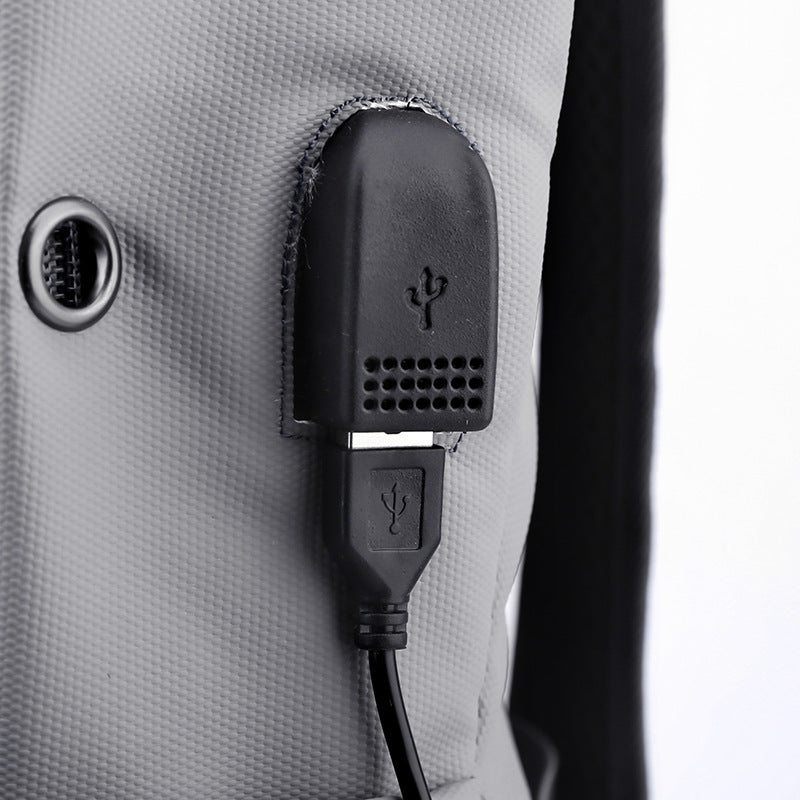 حقيبة كمبيوتر رجالية للتنقل مع شاحن USB وأزياء للطلاب