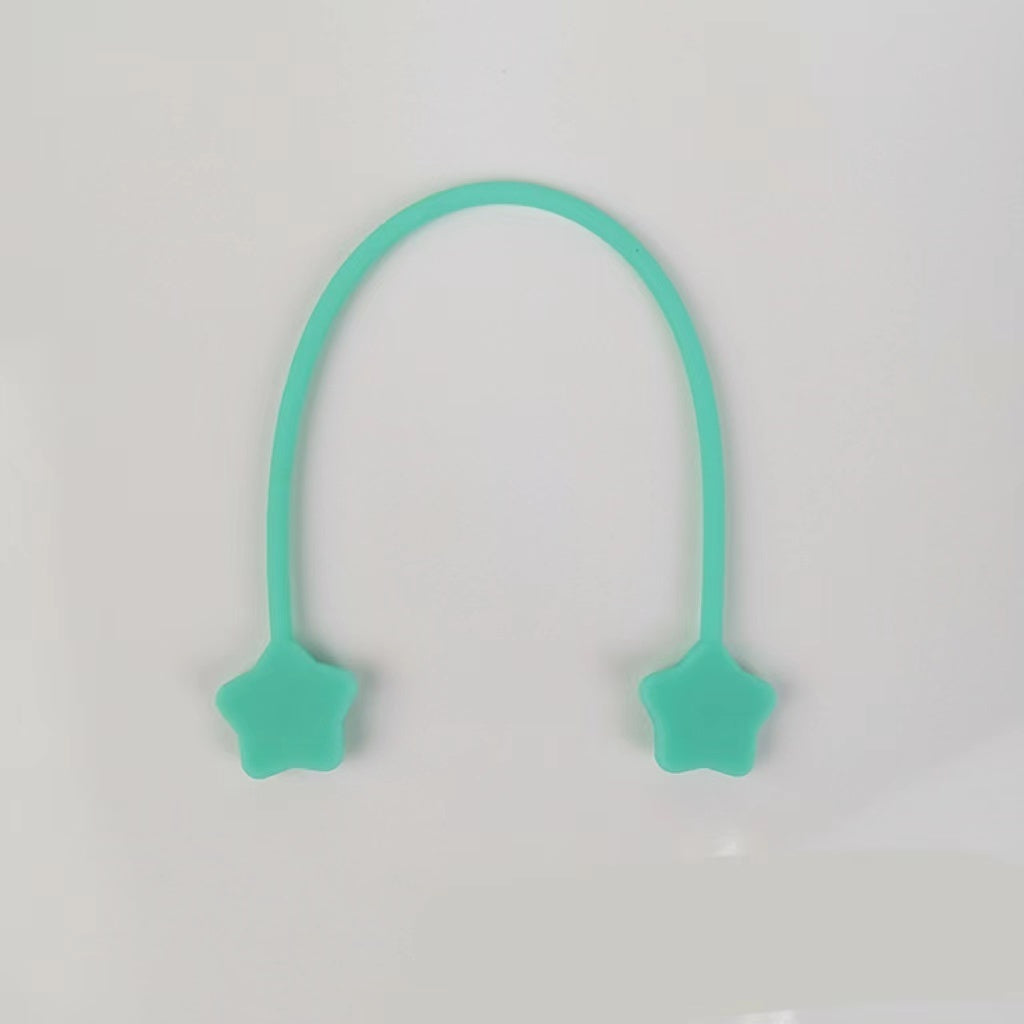 Star Magnet Winder Silicone Material Mobile Phone Wire Organizer Magnet Wire Clip