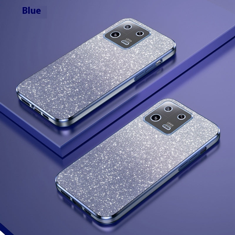 جراب هاتف Xiaomi 146D مطلي بالكهرباء مع 13 فتحة دقيقة من اللمعان المتدرج