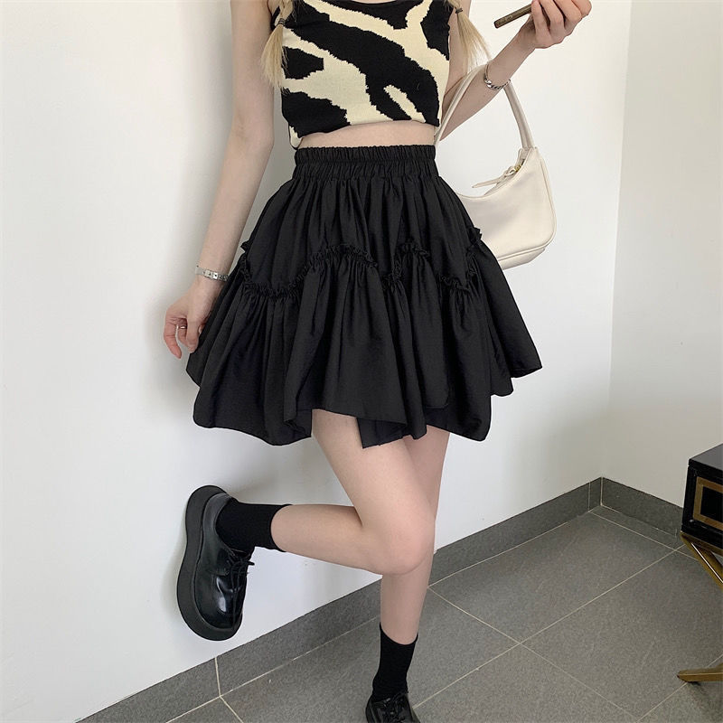 High Waist Slimming White Skirt