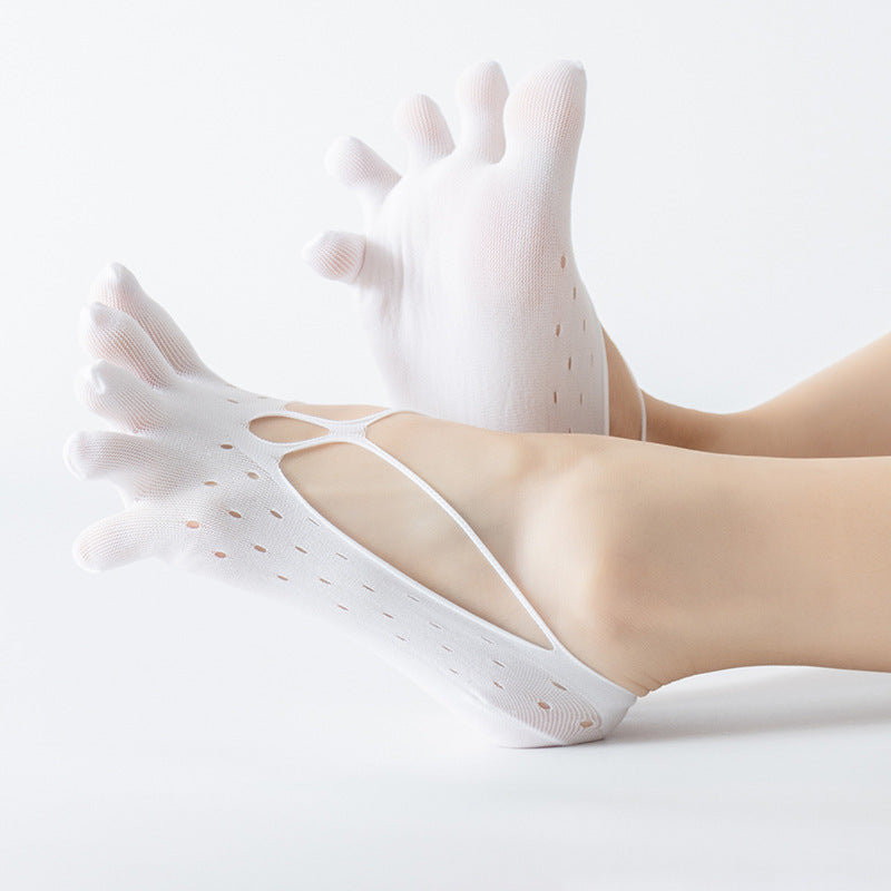 Lace Mesh Lace Five-finger Socks