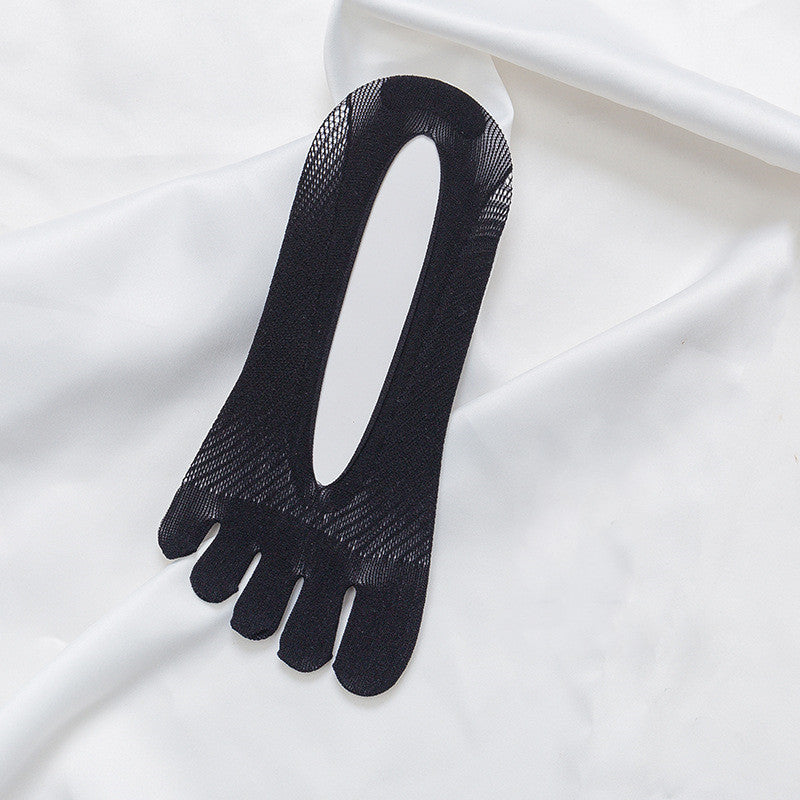 Men's And Women's Thin Velvet Five Toe Socks