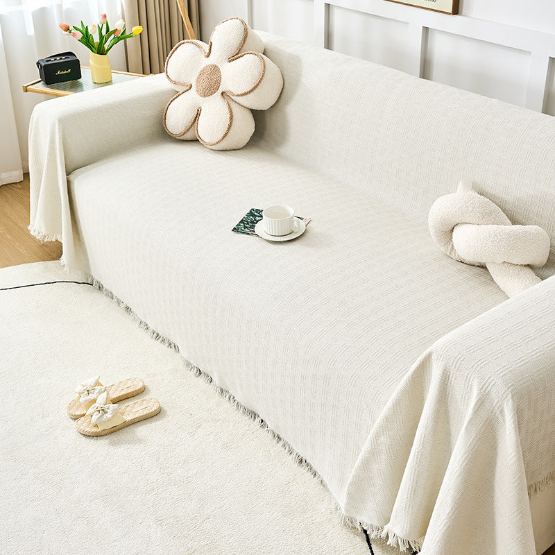 Cream Style Sofa Cover Cloth Four Seasons Universal All-inclusive Sofa Cover
