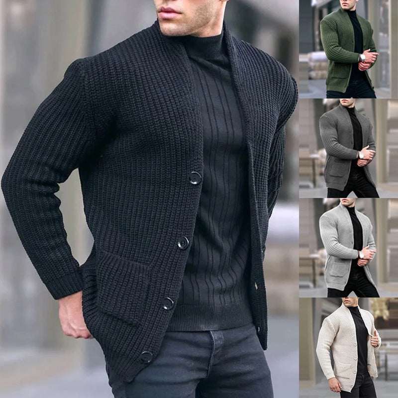 سترة فضفاضة كاجوال أنيقة بلون سادة بقصّة Slim Fit