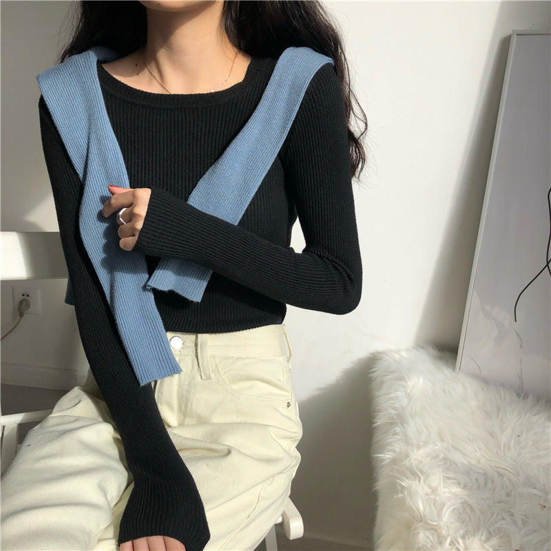 Round Neck Inner Bottoming Shirt Pullover Round Neck Sweater