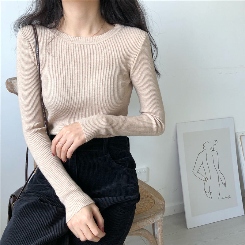 Round Neck Inner Bottoming Shirt Pullover Round Neck Sweater