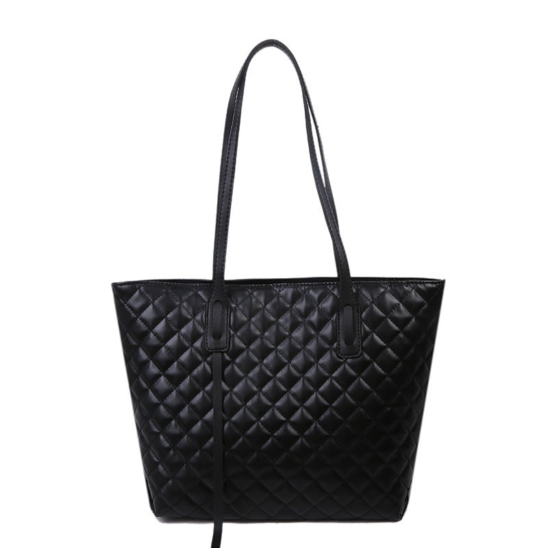 حقيبة تسوق نسائية من Diamond Check Bag حقيبة كتف تحت الإبط