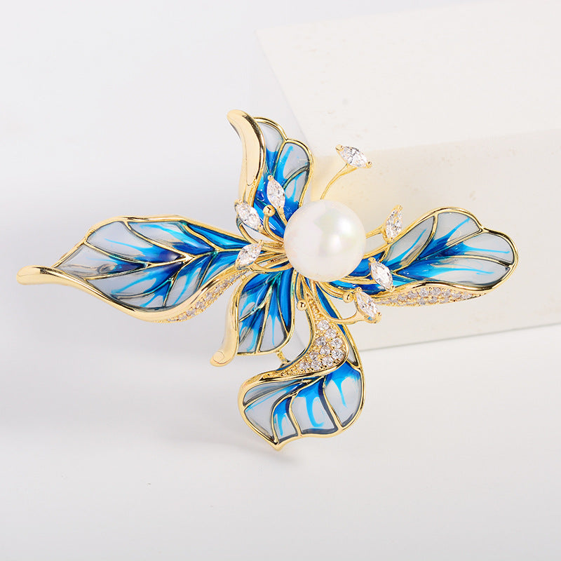 Five-petal Flower Vintage Corsage Pin Brooch