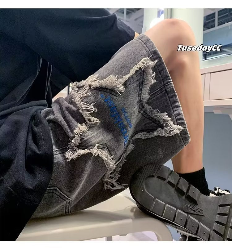 شورت رجالي مستقيم وفضفاض وأنيق