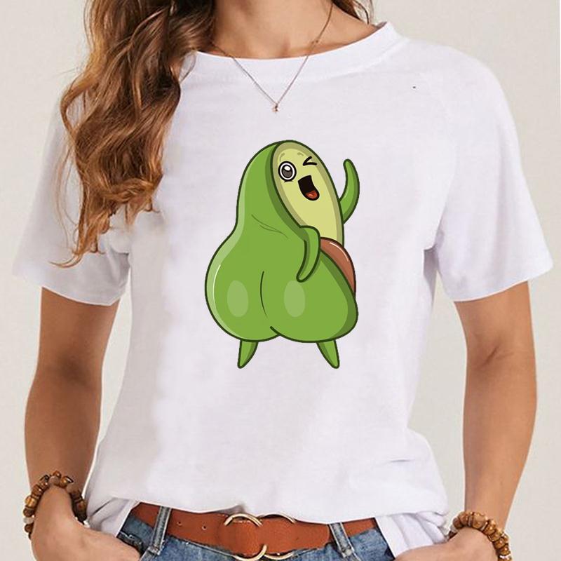 Women's Fashionable Simple Printed Short-sleeved T-shirt
