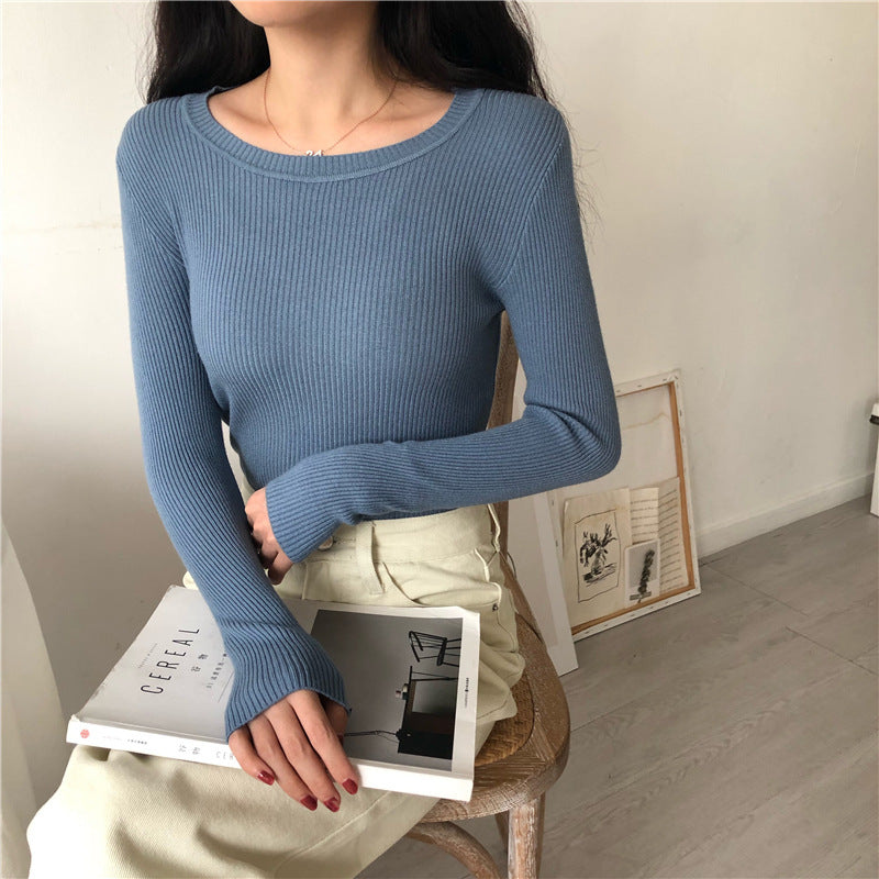 Round Neck Inner Bottoming Shirt Pullover Round Neck Sweater