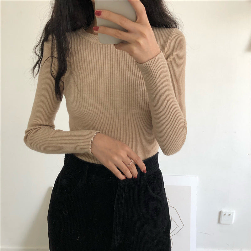 Round Neck Inner Bottoming Shirt Pullover Round Neck Sweater