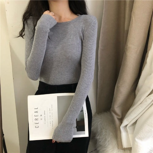 Round Neck Inner Bottoming Shirt Pullover Round Neck Sweater