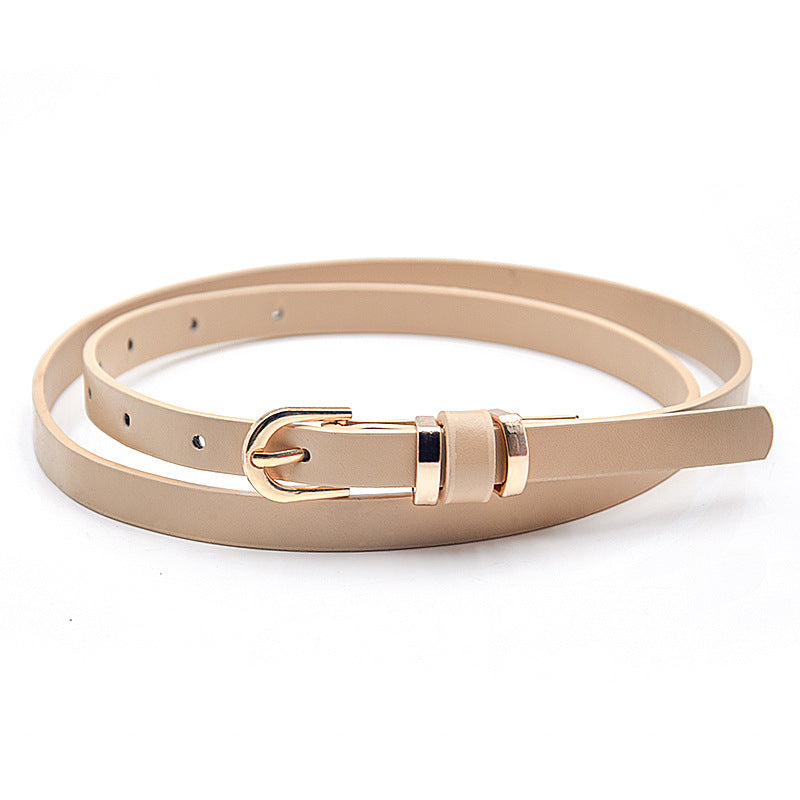 Multi-Color Decorative Dress With Sweater Thin Belt