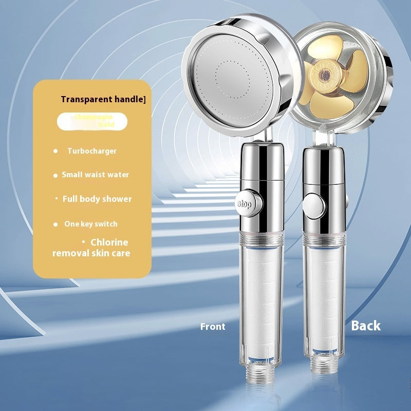 Simple Turbocharged Showerhead Handheld Nozzle