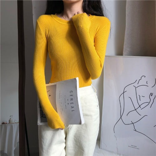 Round Neck Inner Bottoming Shirt Pullover Round Neck Sweater