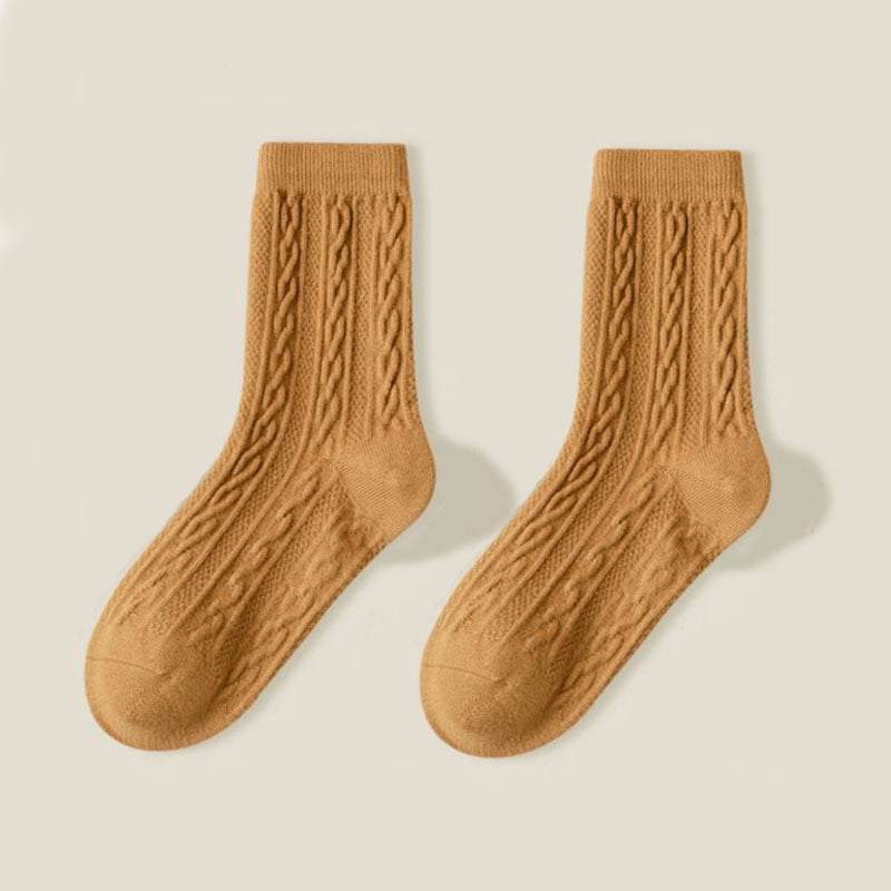 Trendy All-matching Good-looking Solid Color Mori Style Stockings