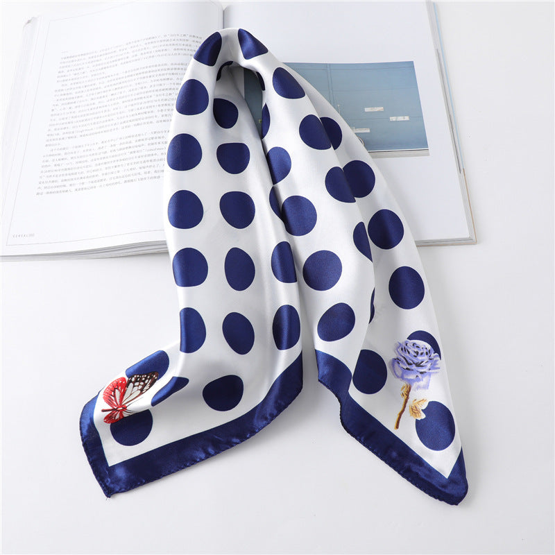 Women's New Small Square Retro Cashew Professional Scarf