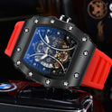 Automatic Quartz Hollow Luminous Waterproof Barrel-shaped Men