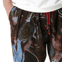 Men's Cotton And Linen Print Pencil Pants