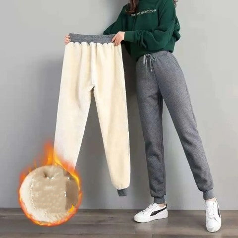 Plush Loose Pants Wear Thickened Casual