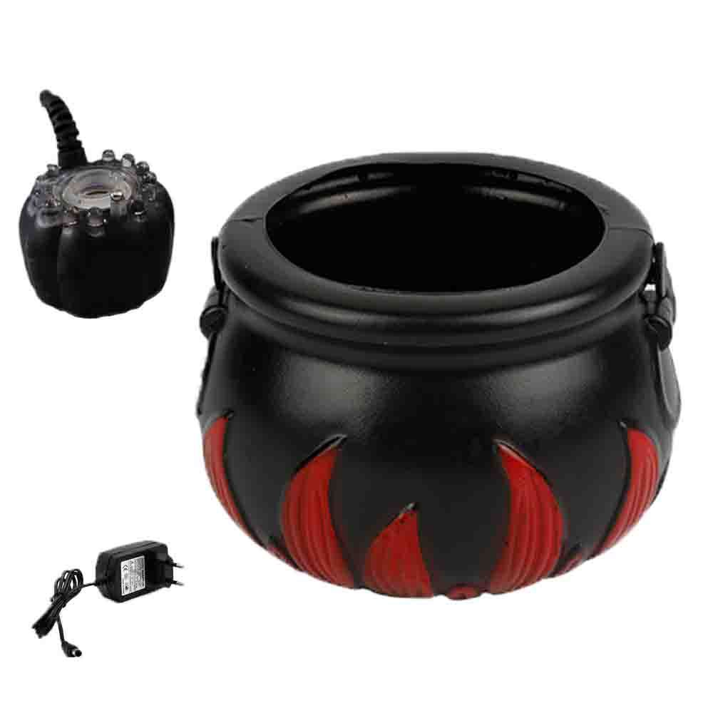 Halloween Pumpkin Smoke Witch Bucket Color Changing Lights