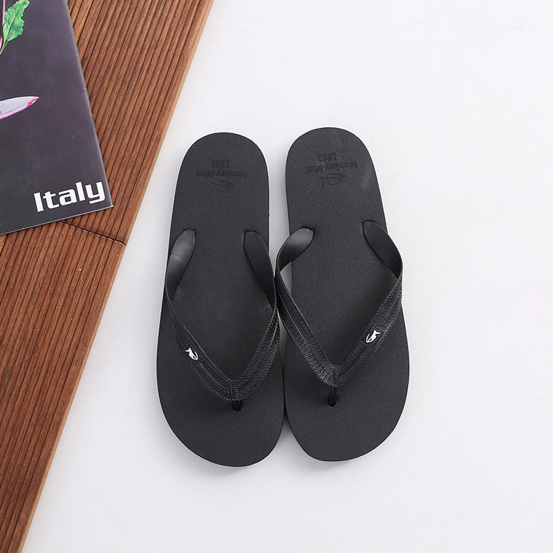 Rubber Solid Color Couple Slippers For Men And Women