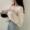 Women's Loose And Lazy Style V-neck Pullover Sweater