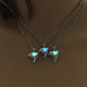 Multi-colored glow-in-the-dark Dolphin DIY necklace