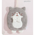 Hand Towel Hanging Cute Kitten Absorbent Lint-free Household Kitchen