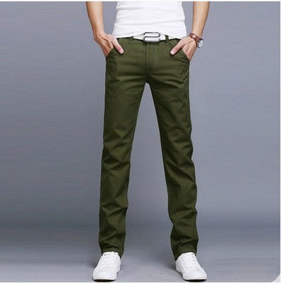 Trendy Slim Four Seasons Long Pants Men's Work Pants