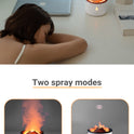 New Two-color Spray Ring Volcano Humidifier