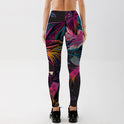 Floral And Petal Print Women's Leggings Sexy Fitness Pants