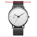 Men's Fake Monocular Roman Scale Mesh Strap Watch