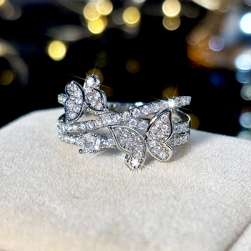 Butterfly Multi-layer Design Ring Sweet