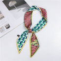 Silk Scarf Thin Narrow Strip All-matching