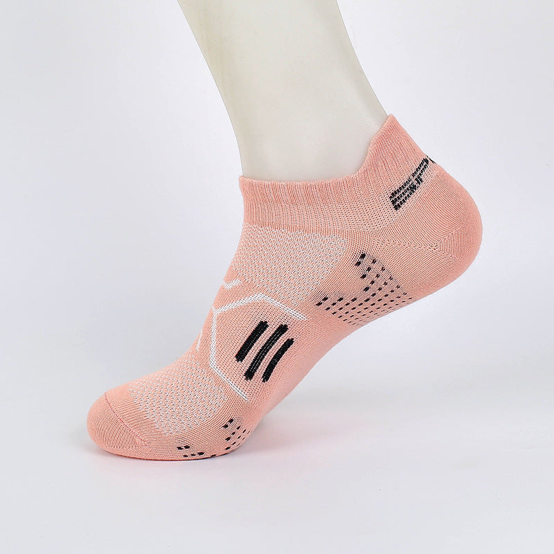 Women's Colorful Mesh Breathable Sweat Absorbing Sports Short Socks