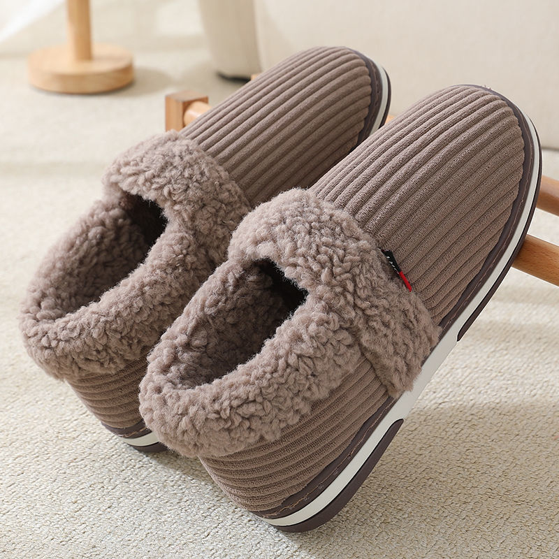 Heat Patches Heel Cotton Slippers Men's