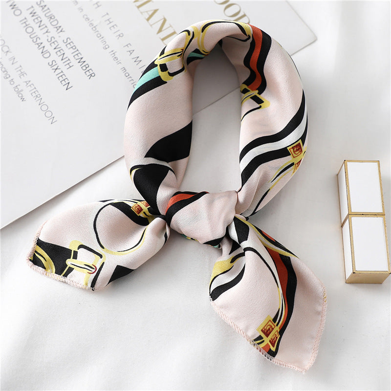 Silk Scarf Women's Decorative  All-match