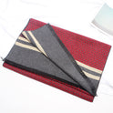 Men's Fashion Versatile Thickened Brushed Plaid Scarf