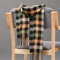 British Plaid Imitation Cashmere Tassels Couple Parent-child Men's Scarf