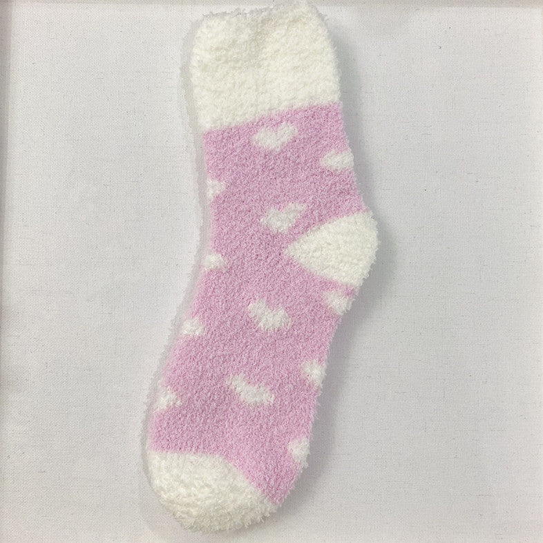 Love Flap Coral Fleece Socks