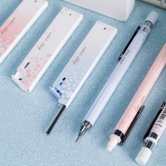 Simplified 0.5mm Cartoon Automatic Pencil Set
