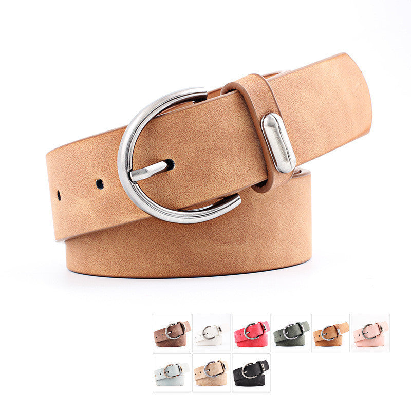 Casual All-match Lady's Pin Buckle Belt