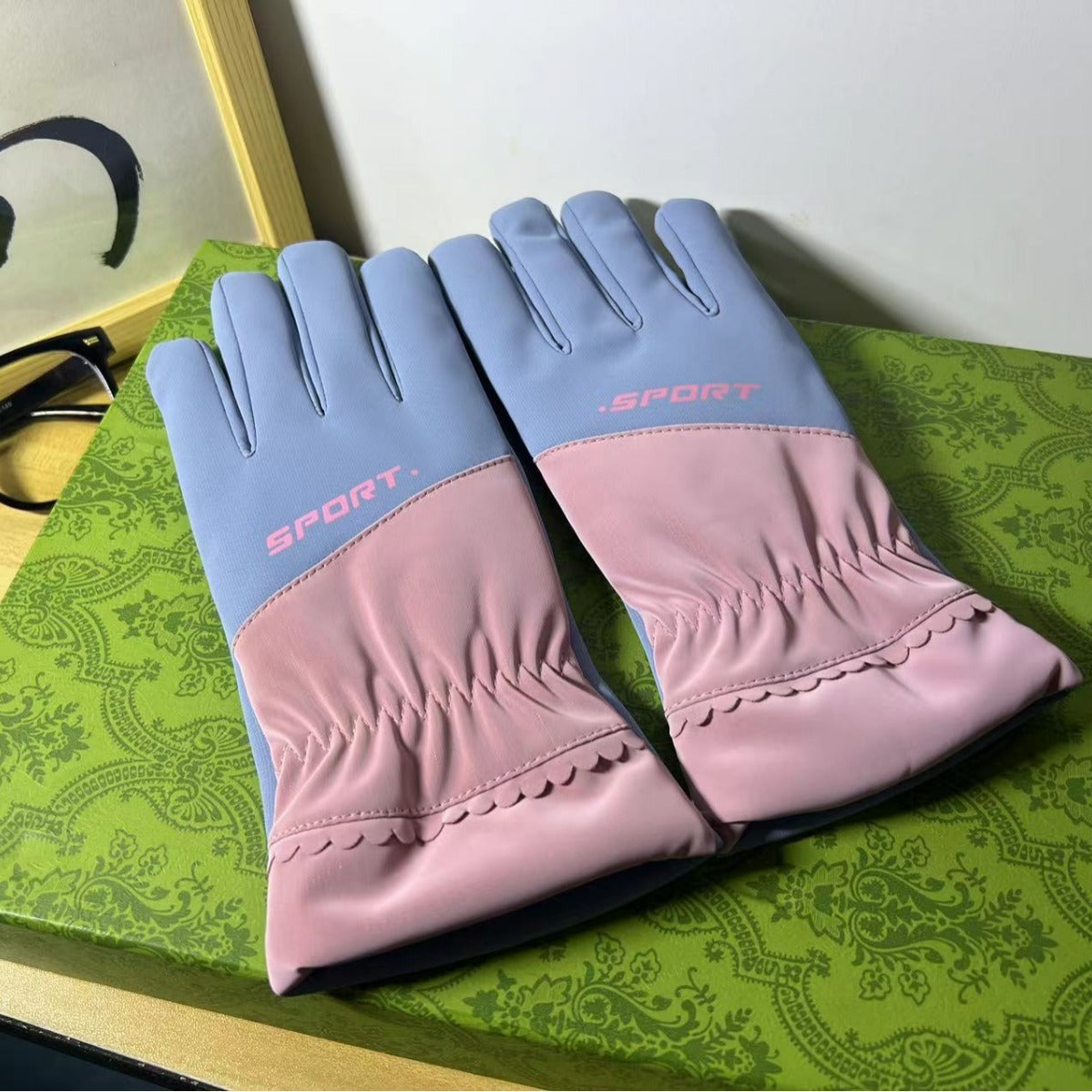 Touch Screen Student Wind-proof And Cold Protection Knitted Gloves Thickened