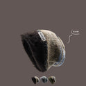 Plush Vintage Knitted Pile Heap Cap Sub Warm Wool Hat