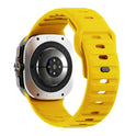 حزام سيليكون قابل للتطبيق على ساعة Ultra Wave Reverse Buckle مقاس 47 مم