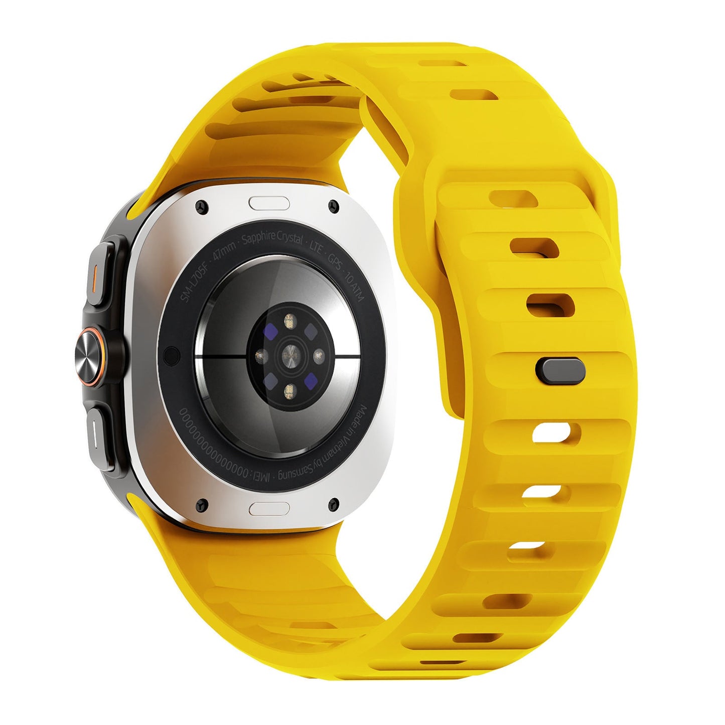 حزام سيليكون قابل للتطبيق على ساعة Ultra Wave Reverse Buckle مقاس 47 مم