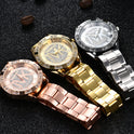 Fashion Casual Quartz Watch Starry Stainless Steel