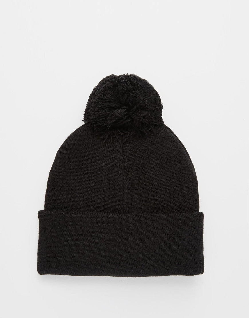 Trendy Wool Ball Knitted Hat Women Autumn And Winter Outdoor